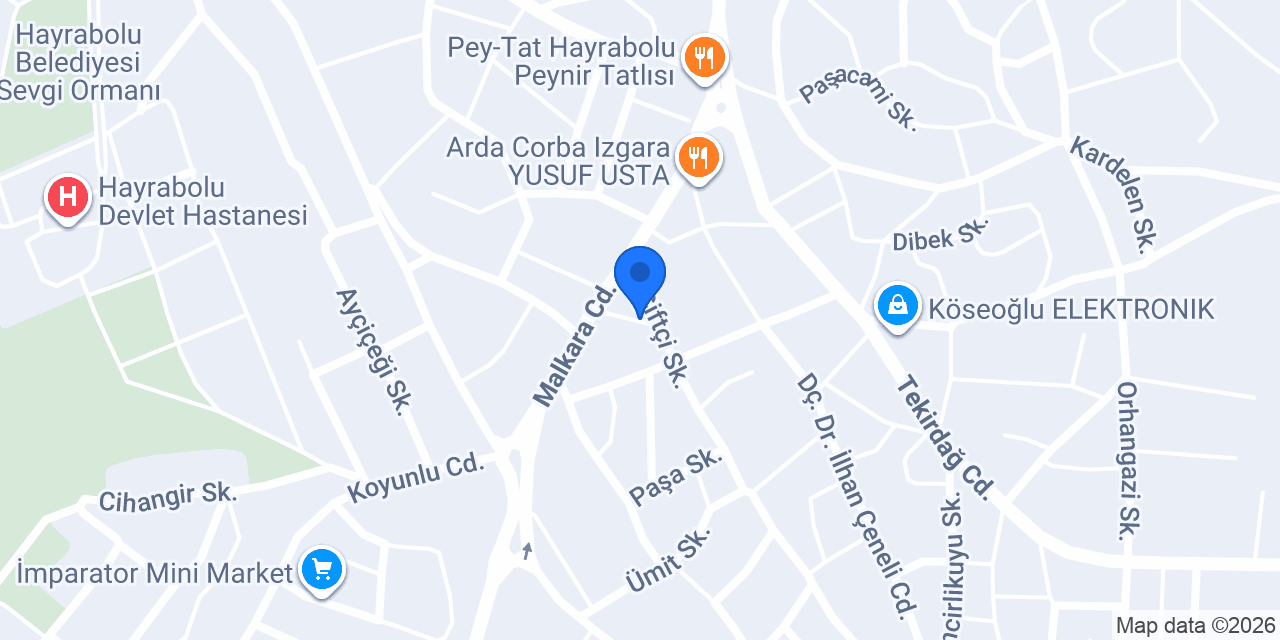 Atıcı Unlu Mamulleri konumu