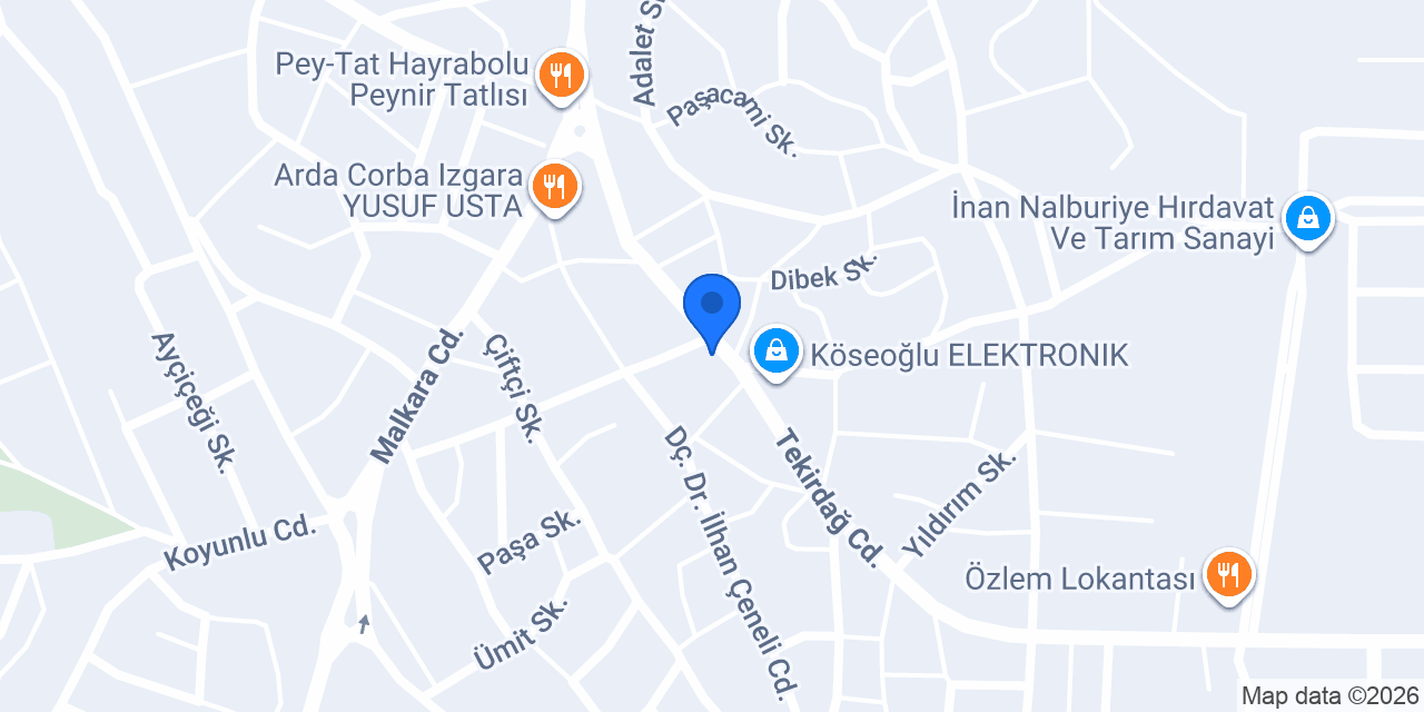 YÖRÜK İNŞAAT LTD ŞTİ konumu