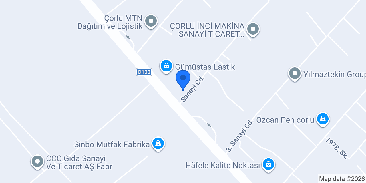 Ünivermak Makine Mühendislik konumu