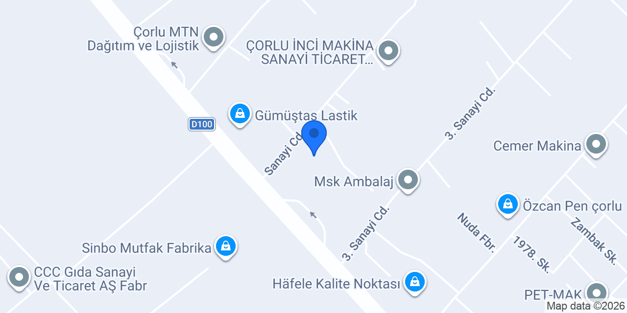 Çorlu Yemek konumu