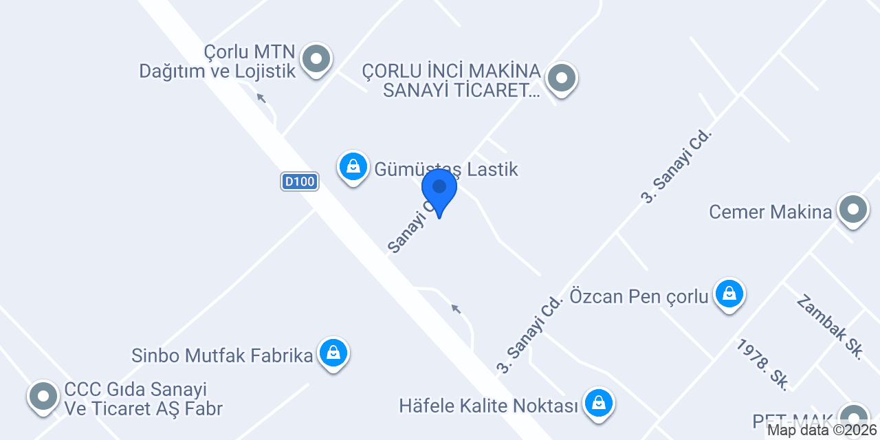 DERAL METAL San. Ve Tic. Ltd. Şti. konumu