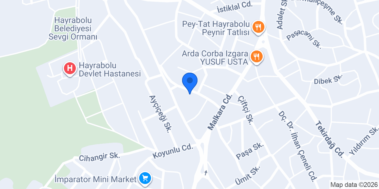 Çakmaz Catering konumu