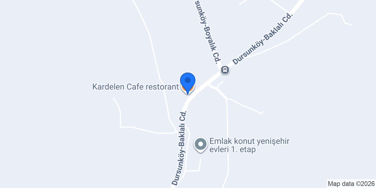 Kardelen Cafe restorant konumu