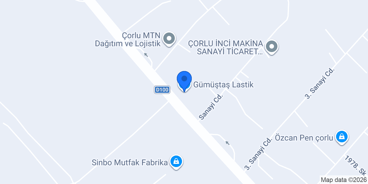 Gümüştaş Lastik konumu