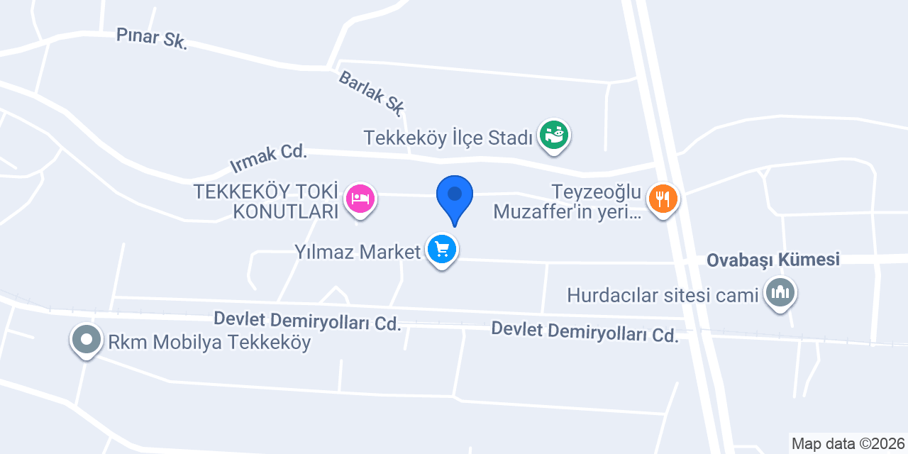 Tekkeköy Adeka Ortaokulu konumu