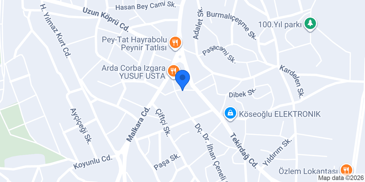 Özcan Mimarlık konumu