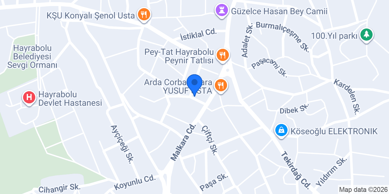 Yüncü İnci Çakmak konumu