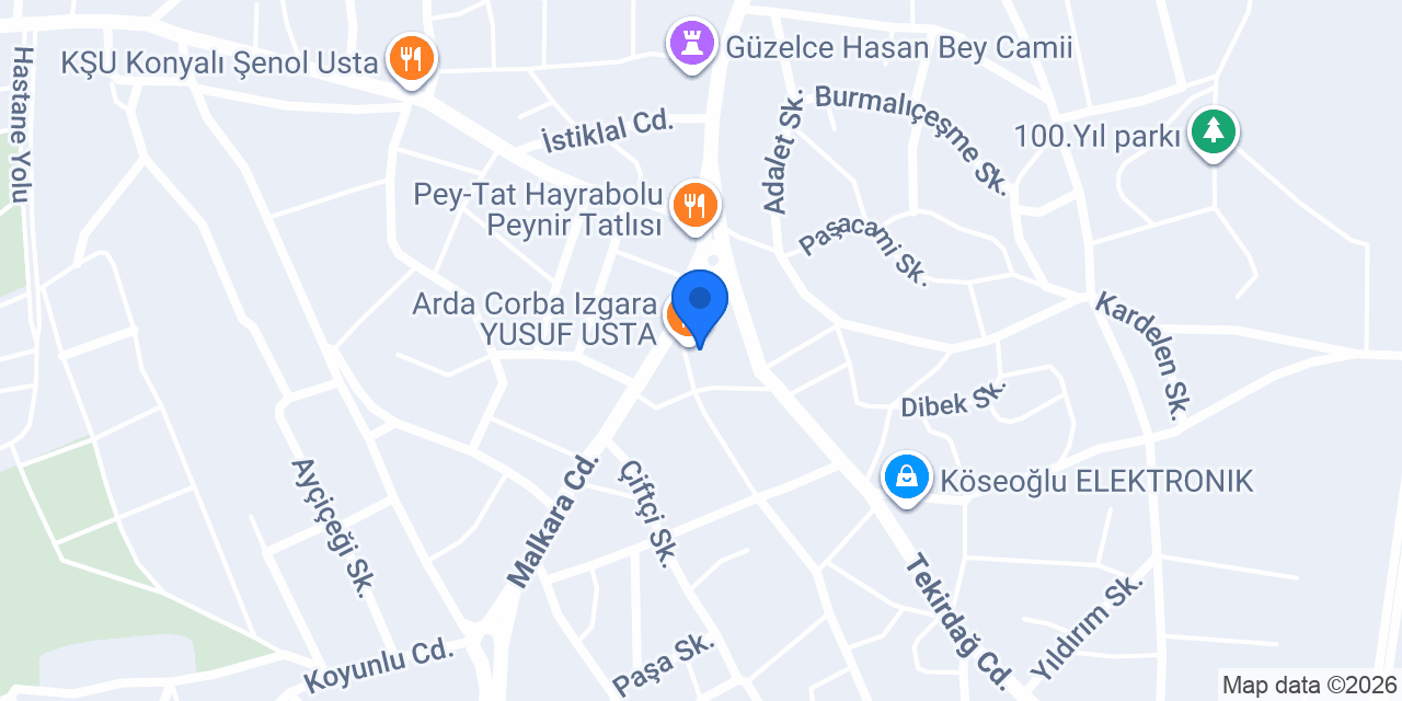 Ökdemler Yapı Market konumu