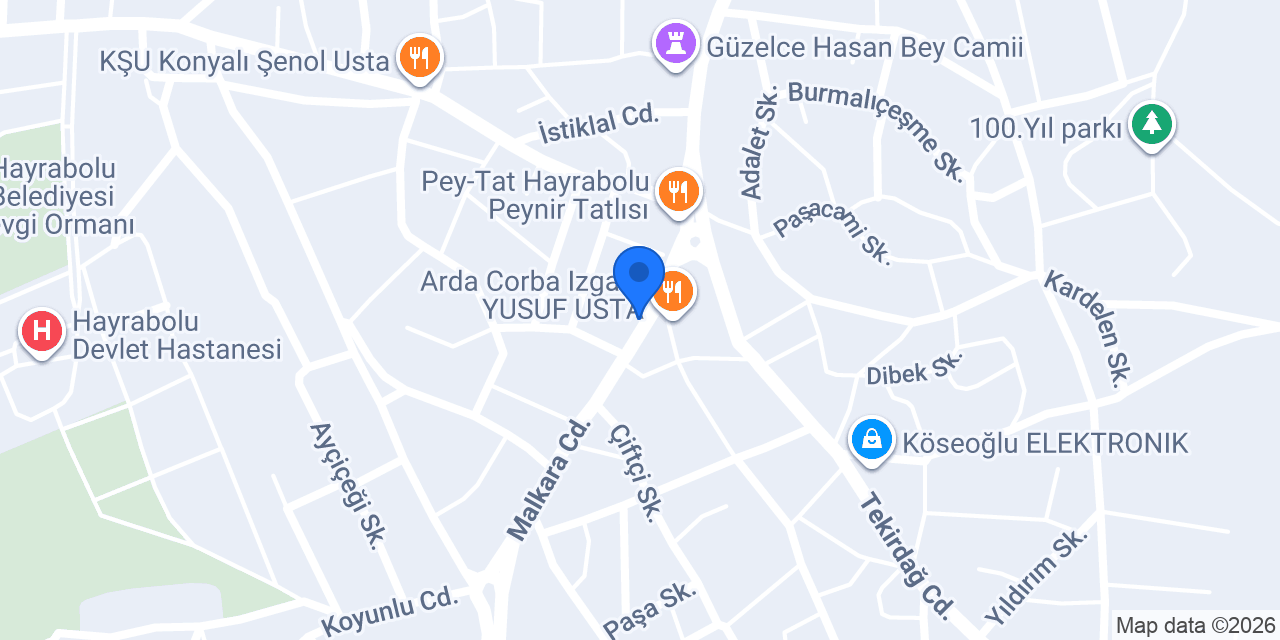İsmail Çakar Sigorta konumu