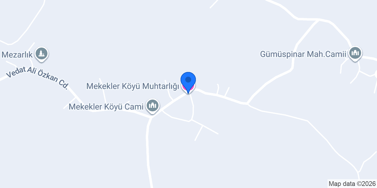 Mekekler Köyü Muhtarlığı konumu