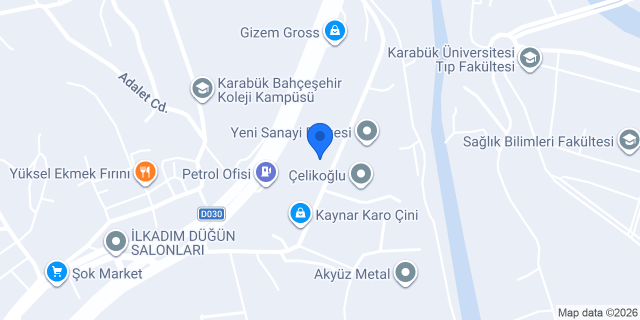 SAKA Demir Çelik A.Ş. konumu