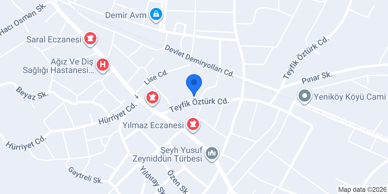 Tekkeköy İlkokulu konumu