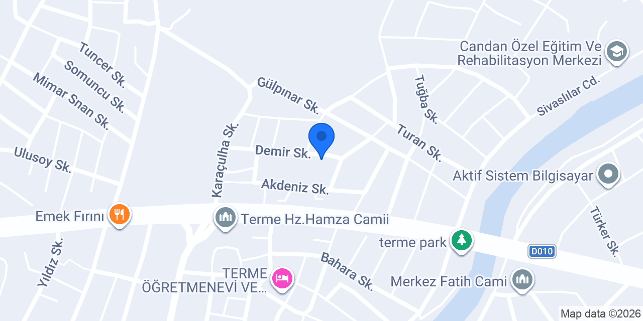 Terme Elif Otomotiv konumu