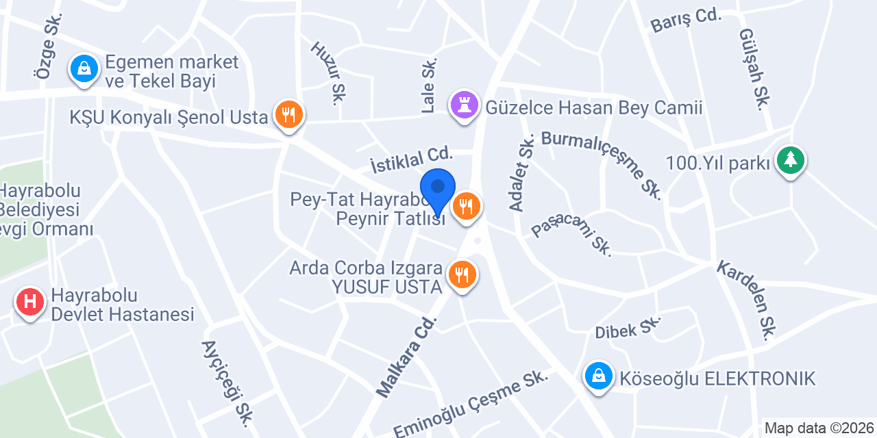 Hayrabolu Noterliği konumu