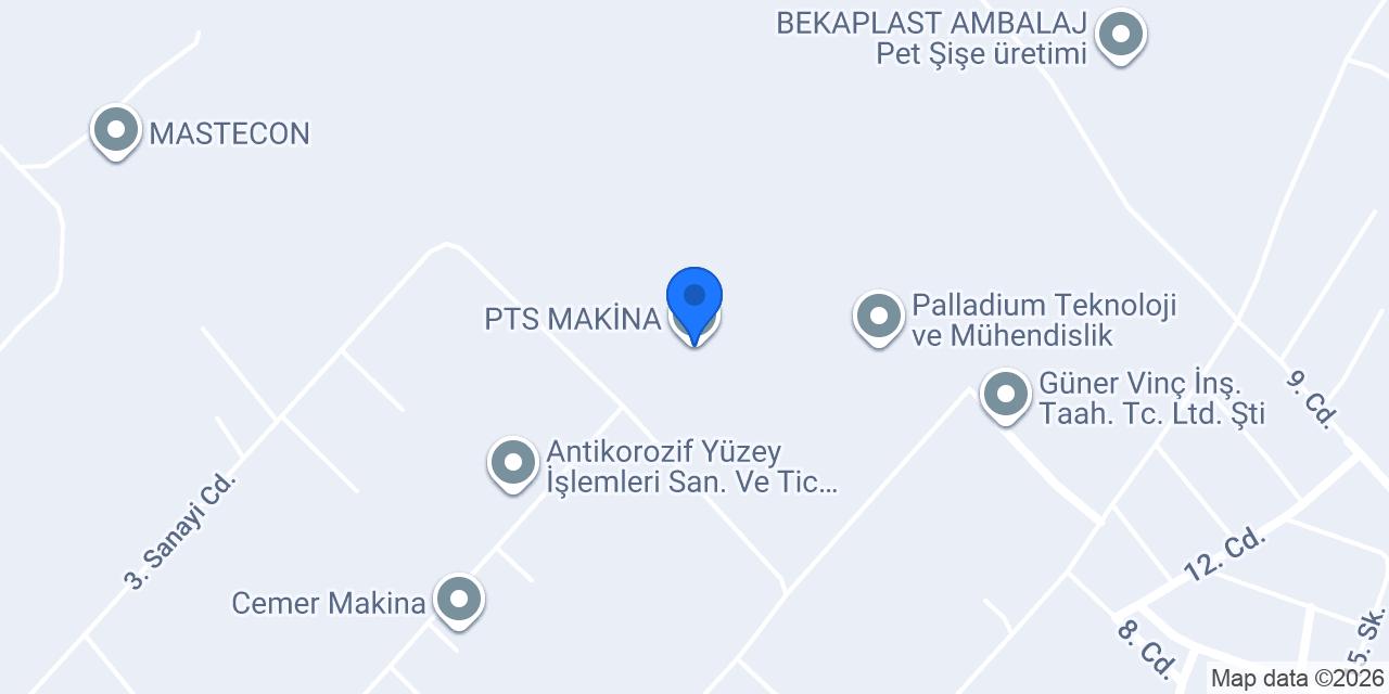 PTS MAKİNA konumu