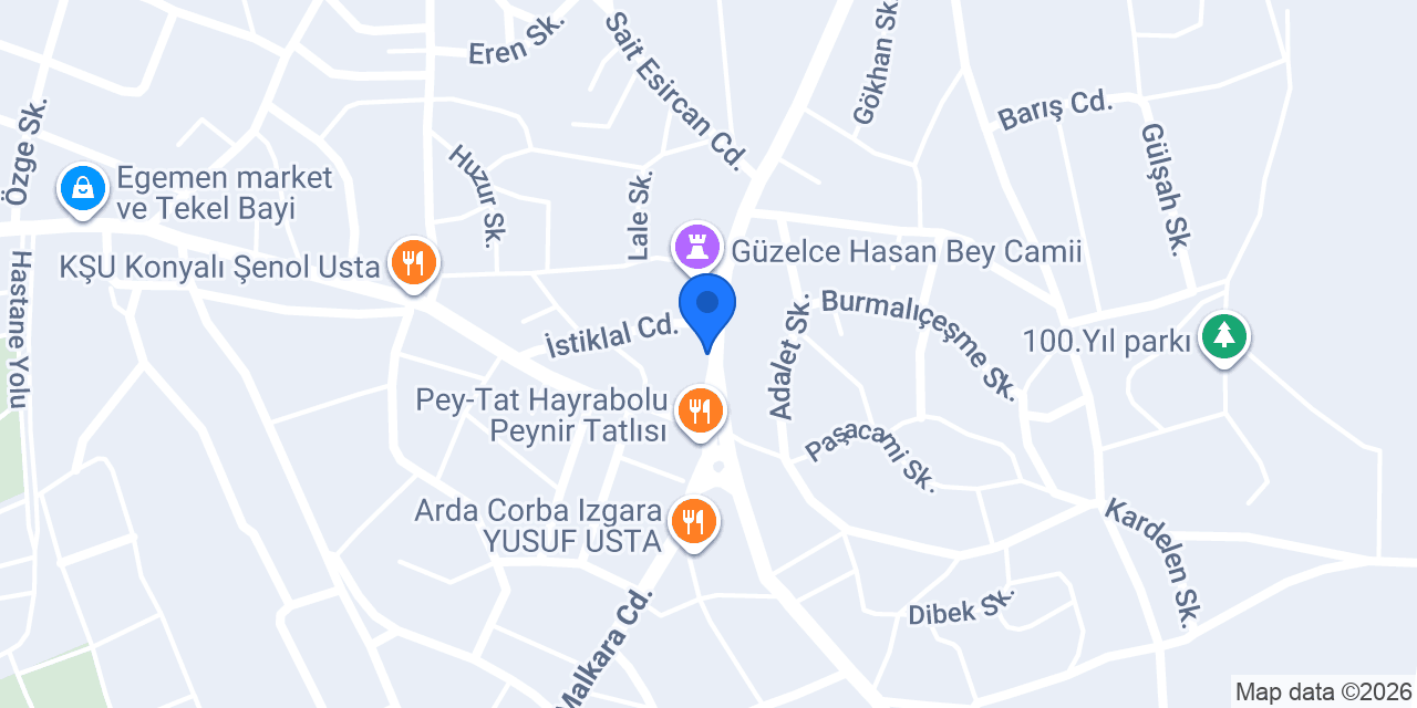 Hayrabolu Taksi konumu