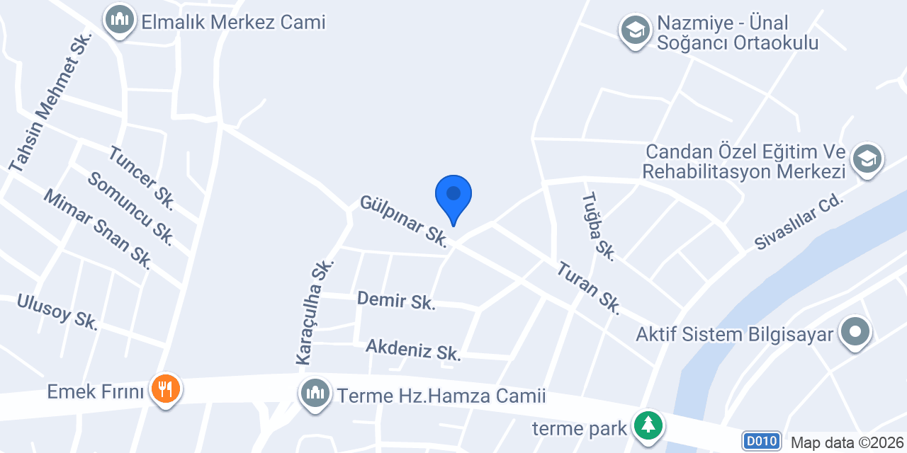 Terme Sağlıklı Hayat Merkezi konumu