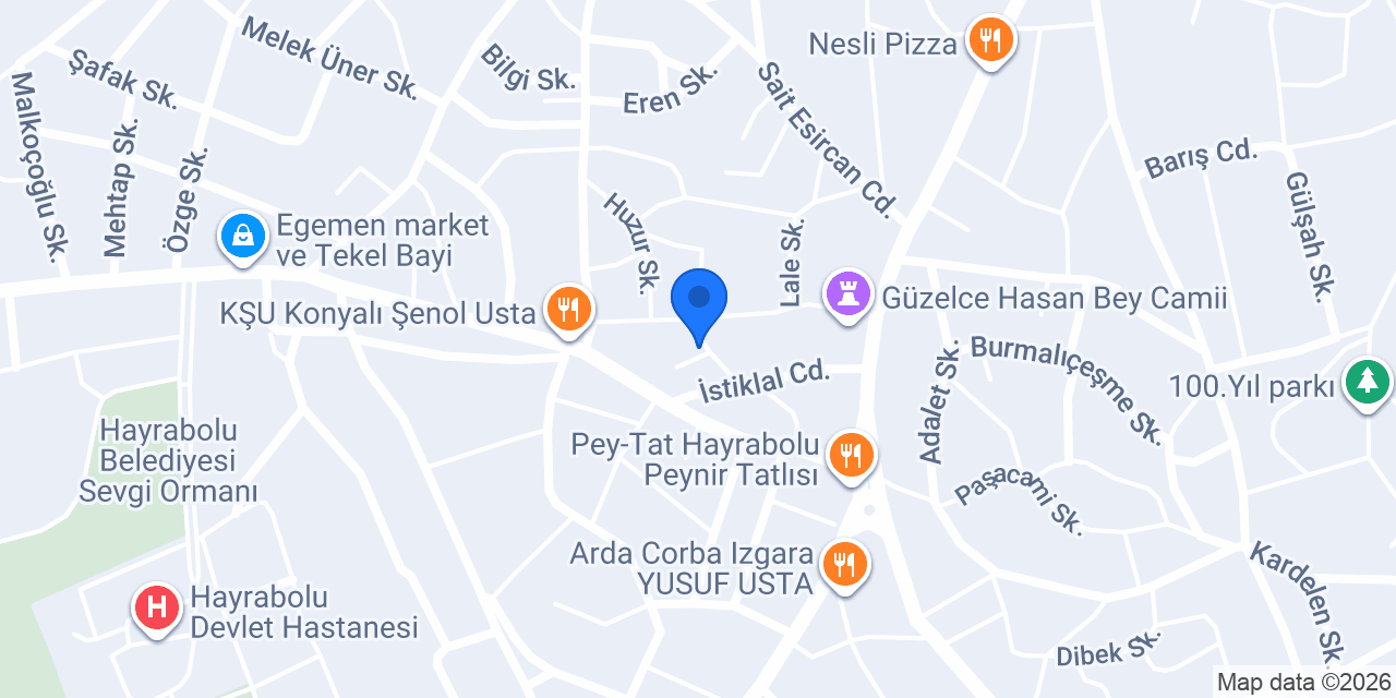 Mesleki Eğitim Merkezi konumu