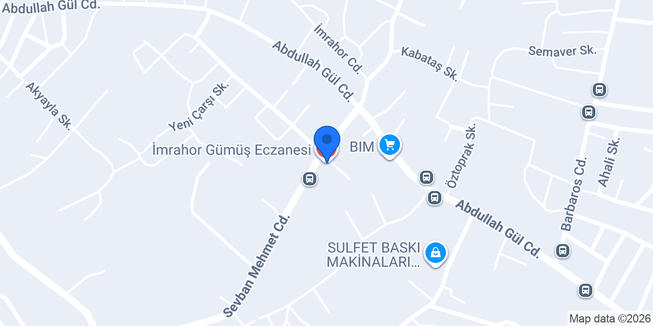 İmrahor Gümüş Eczanesi konumu