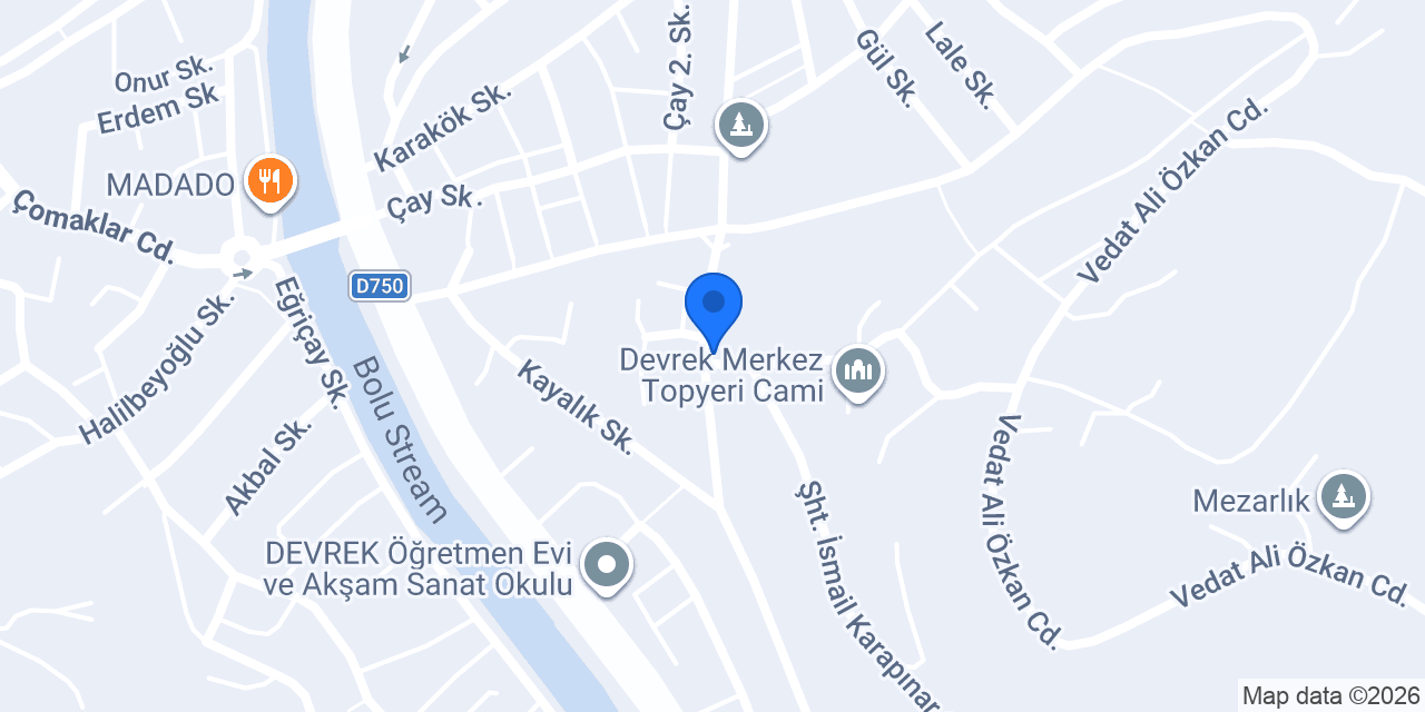 Devrek Emsa Kız Pansiyonu konumu
