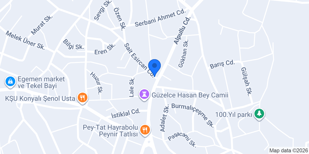 Hayrabolu İlçe Halk Kütüphanesi konumu