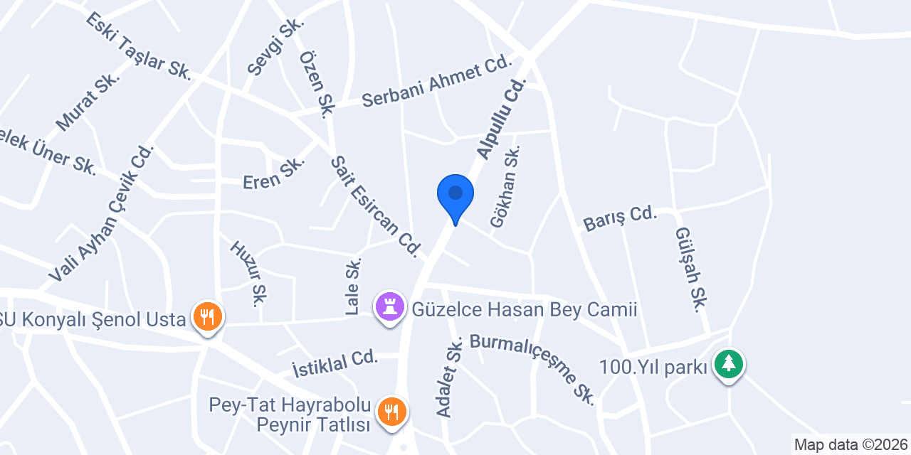 Orijin Trakya Gıda konumu