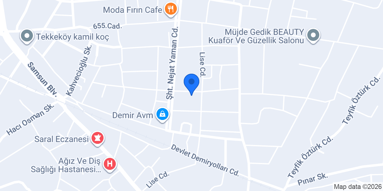 Samsun Pide Urfa Lahmacun konumu