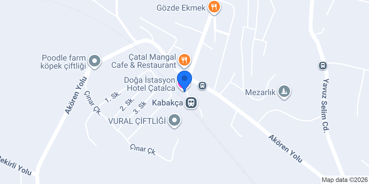 Doğa İstasyon Hotel Çatalca konumu
