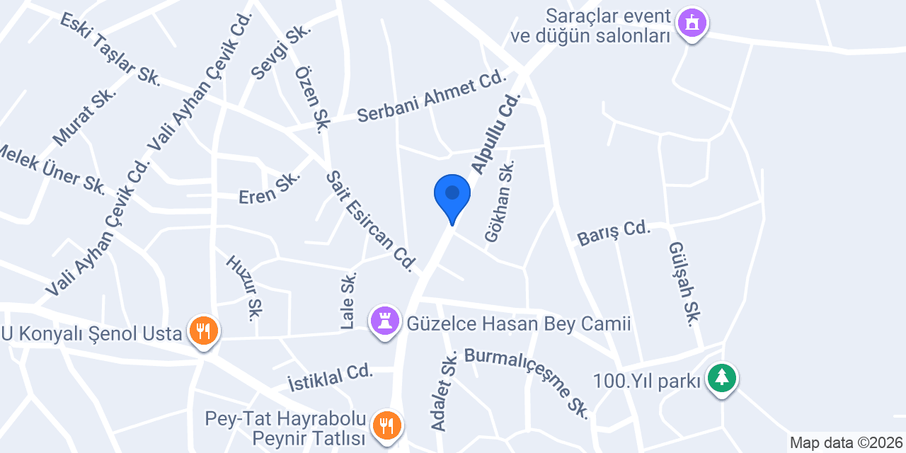 Halkbank Hayrabolu Şubesi konumu