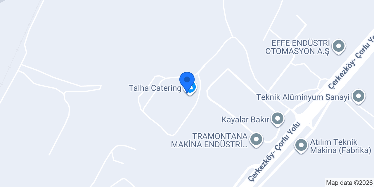 Talha Catering konumu