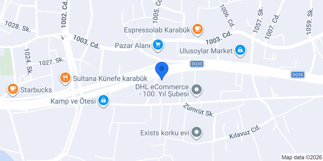 Özbay Döner konumu