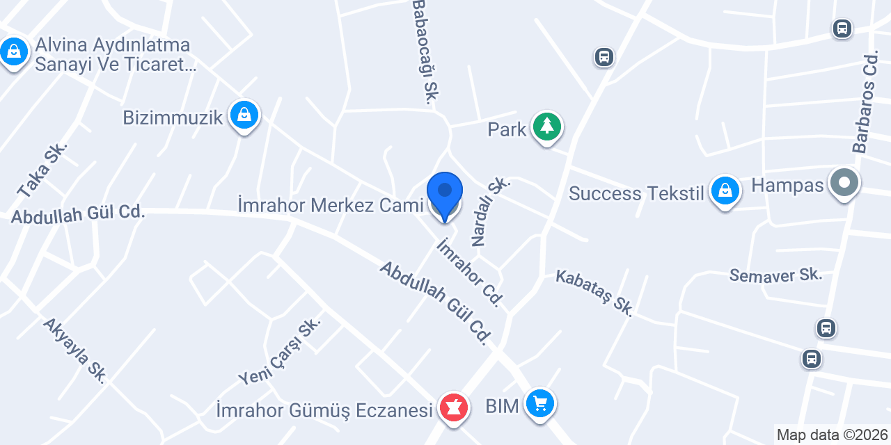 İmrahor Merkez Cami konumu