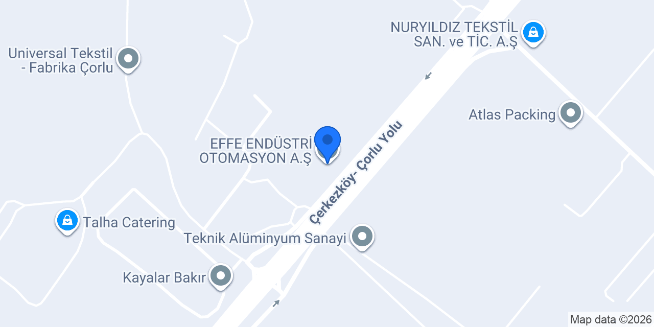 EFFE ENDÜSTRİ OTOMASYON A.Ş. konumu