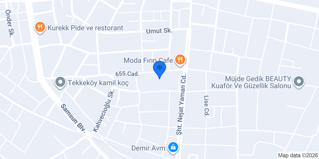 Tekkeköy Deniz Çiçekçilik konumu