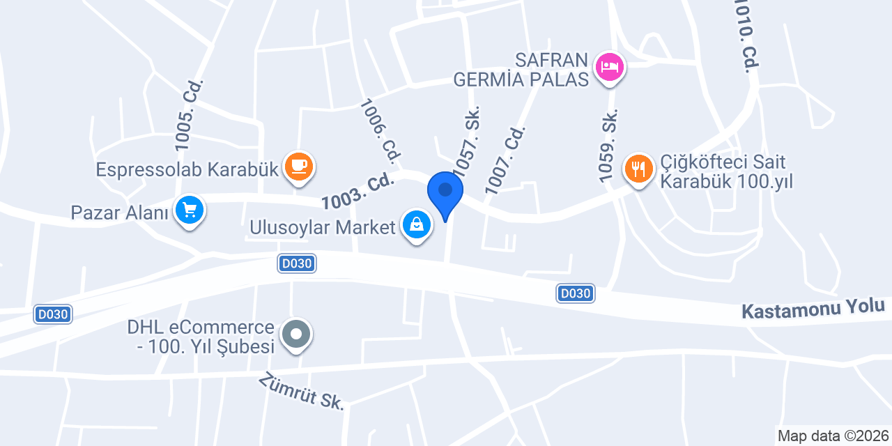 100. Yıl Eczanesi konumu