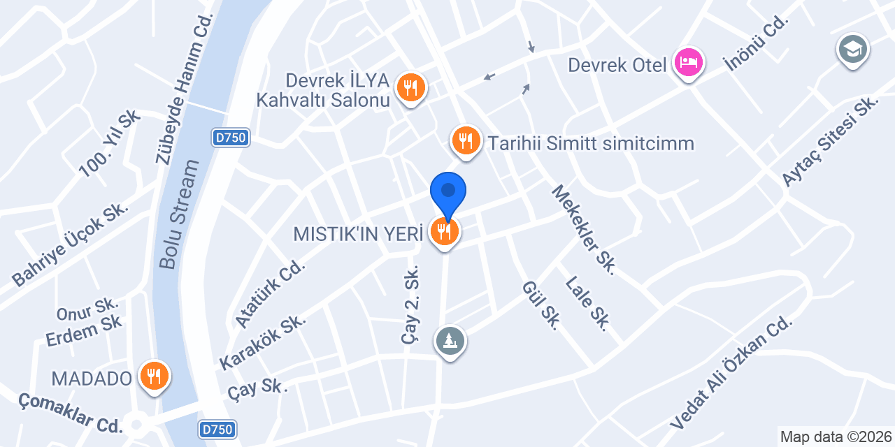 Türkiye İş Bankası Devrek/Zonguldak Şubesi konumu