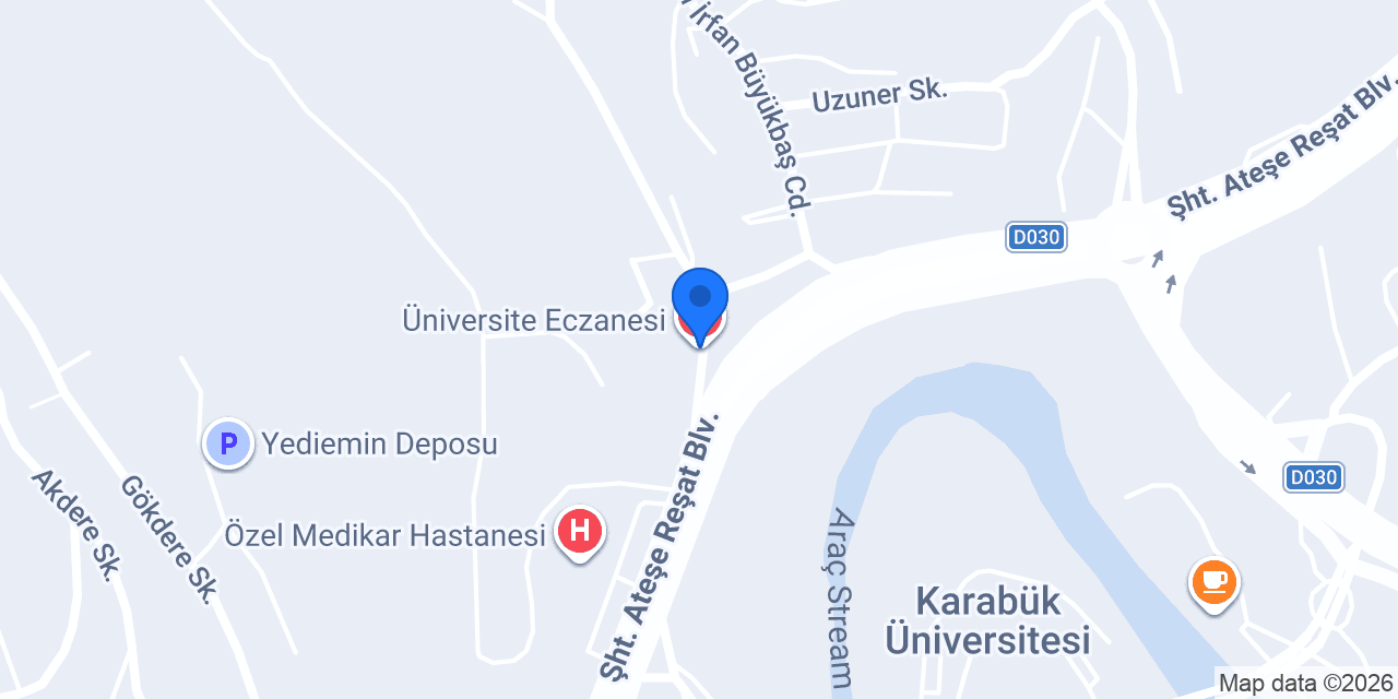 Üniversite Eczanesi konumu