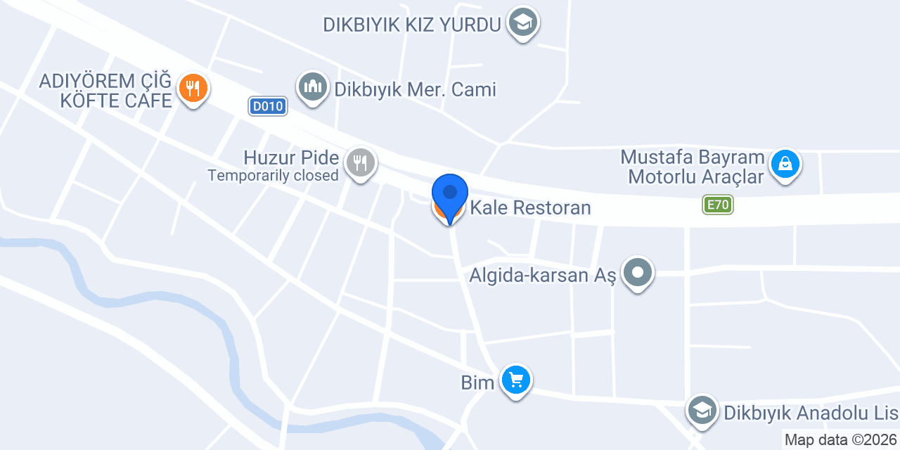 Kale Restoran konumu