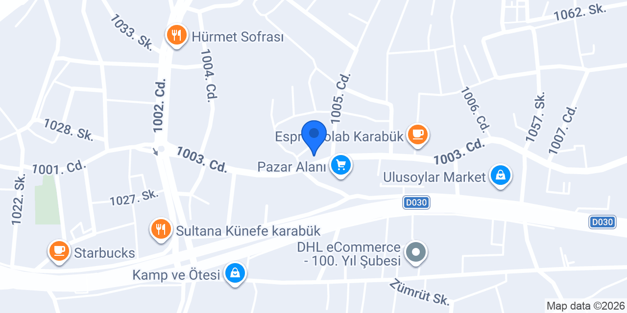 Pizza MARZANO 100. YIL konumu
