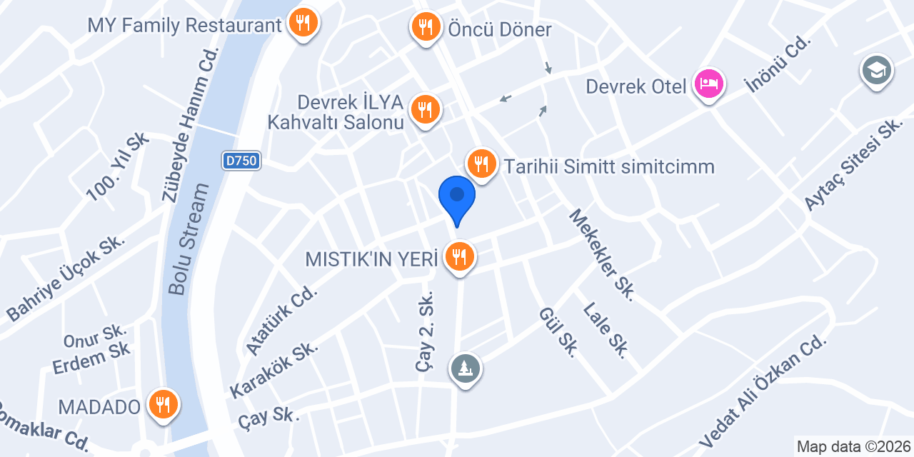 Halkbank Devrek Şubesi konumu