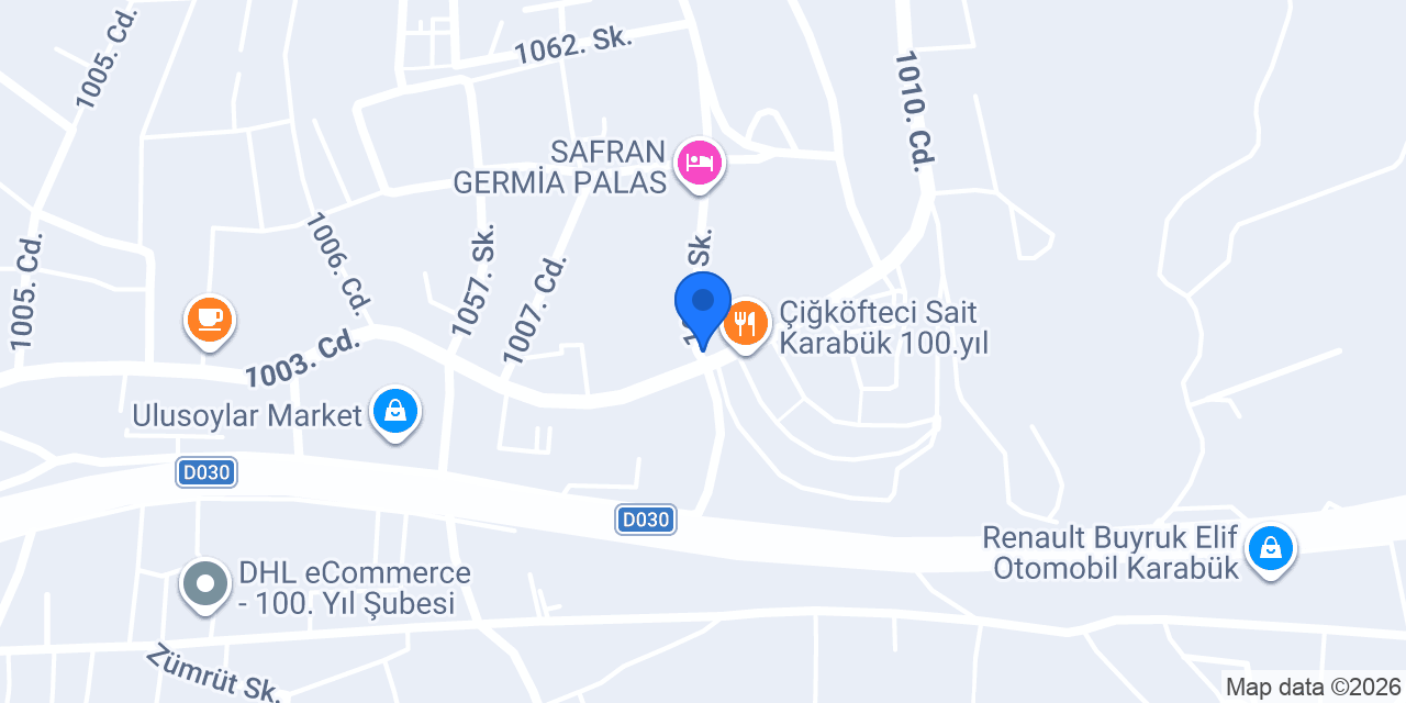 Başak Ekmek Fırını 100.Yıl konumu