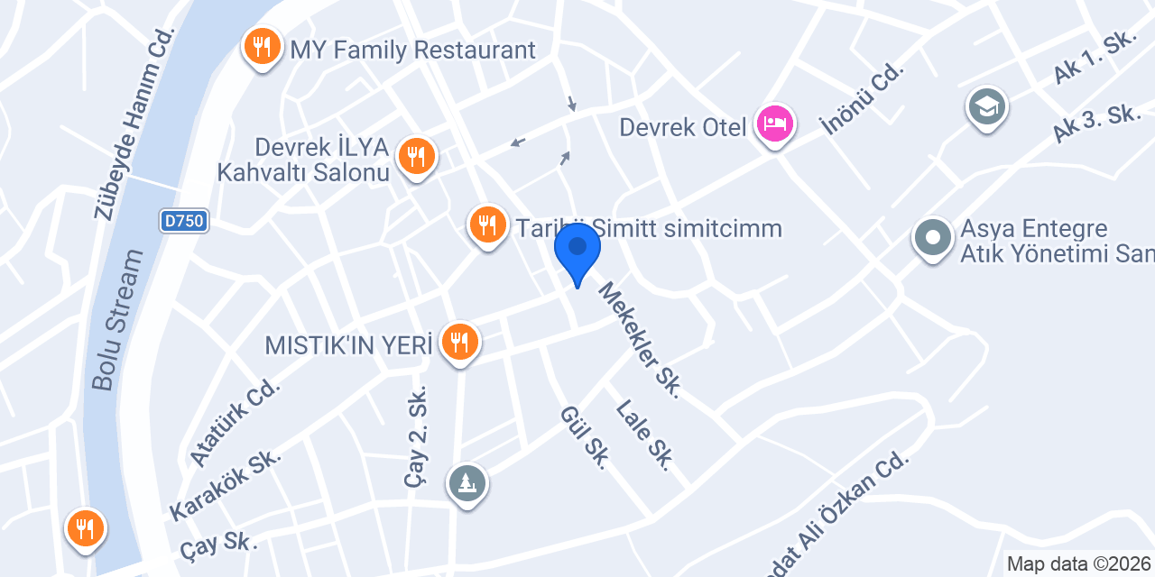 Yeni Devrek Sürücü Kursu konumu