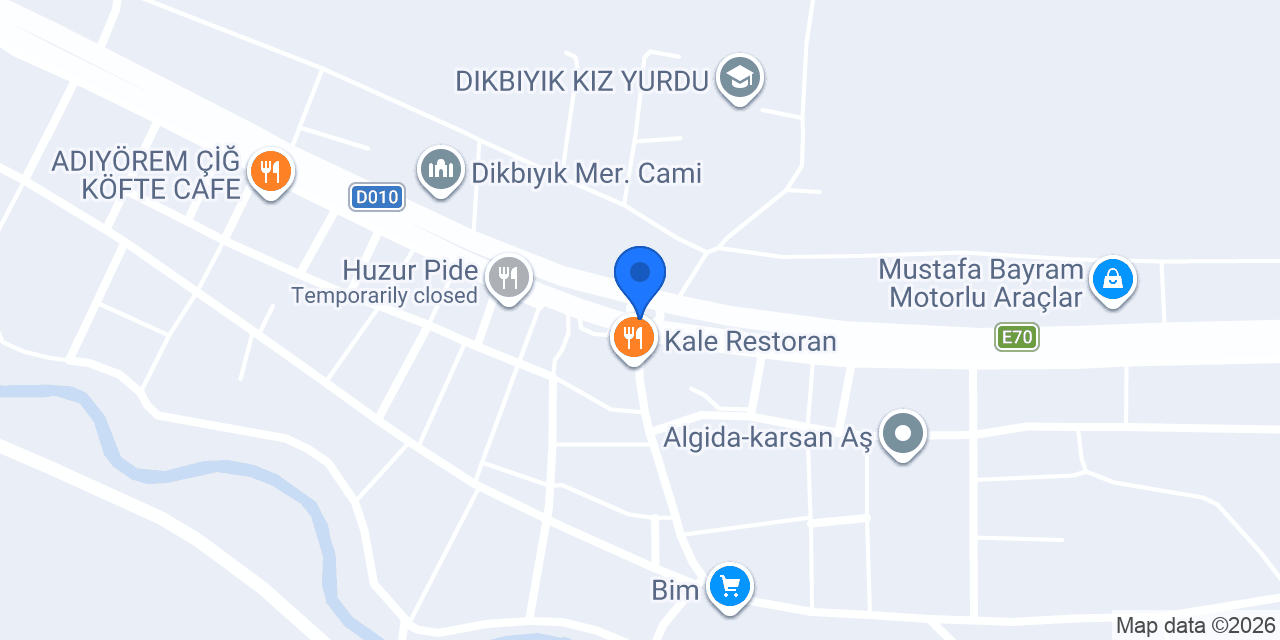 Dikbiyik Eczanesi konumu