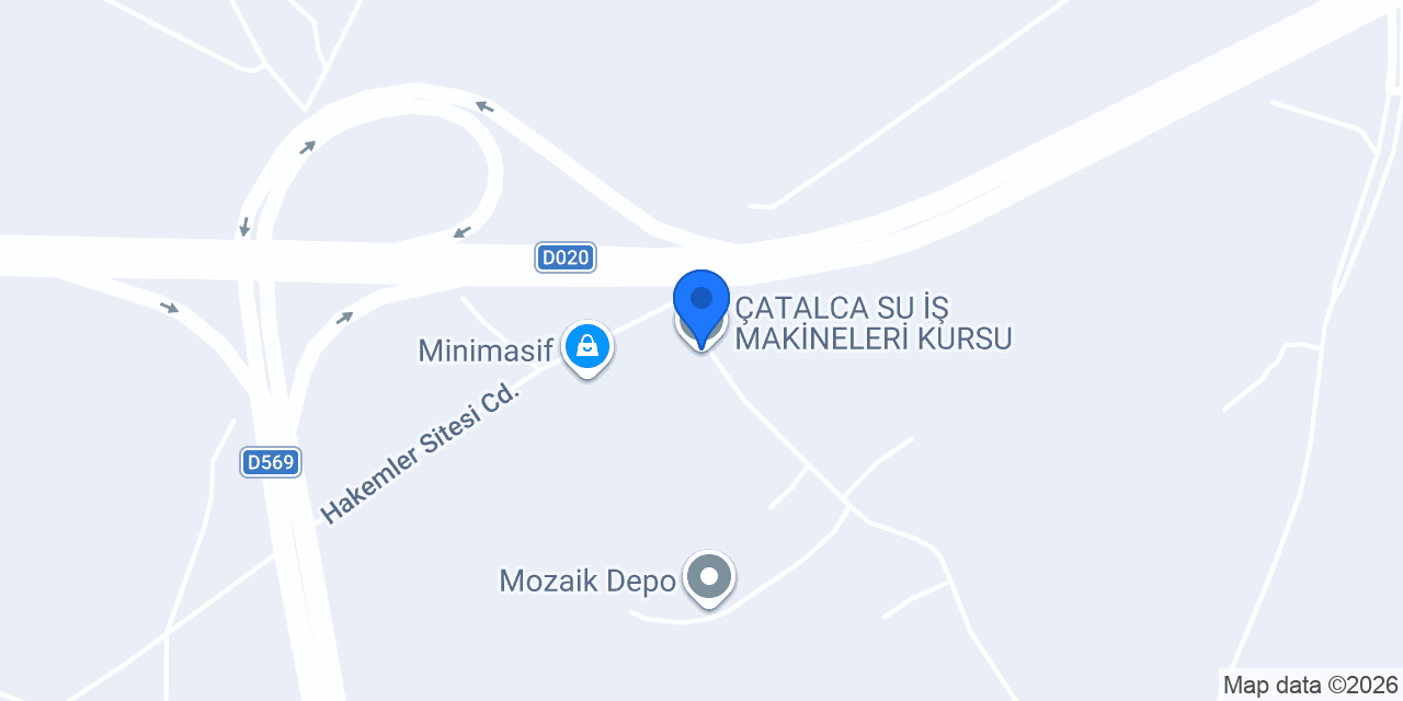 ÇATALCA SU İŞ MAKİNELERİ KURSU konumu