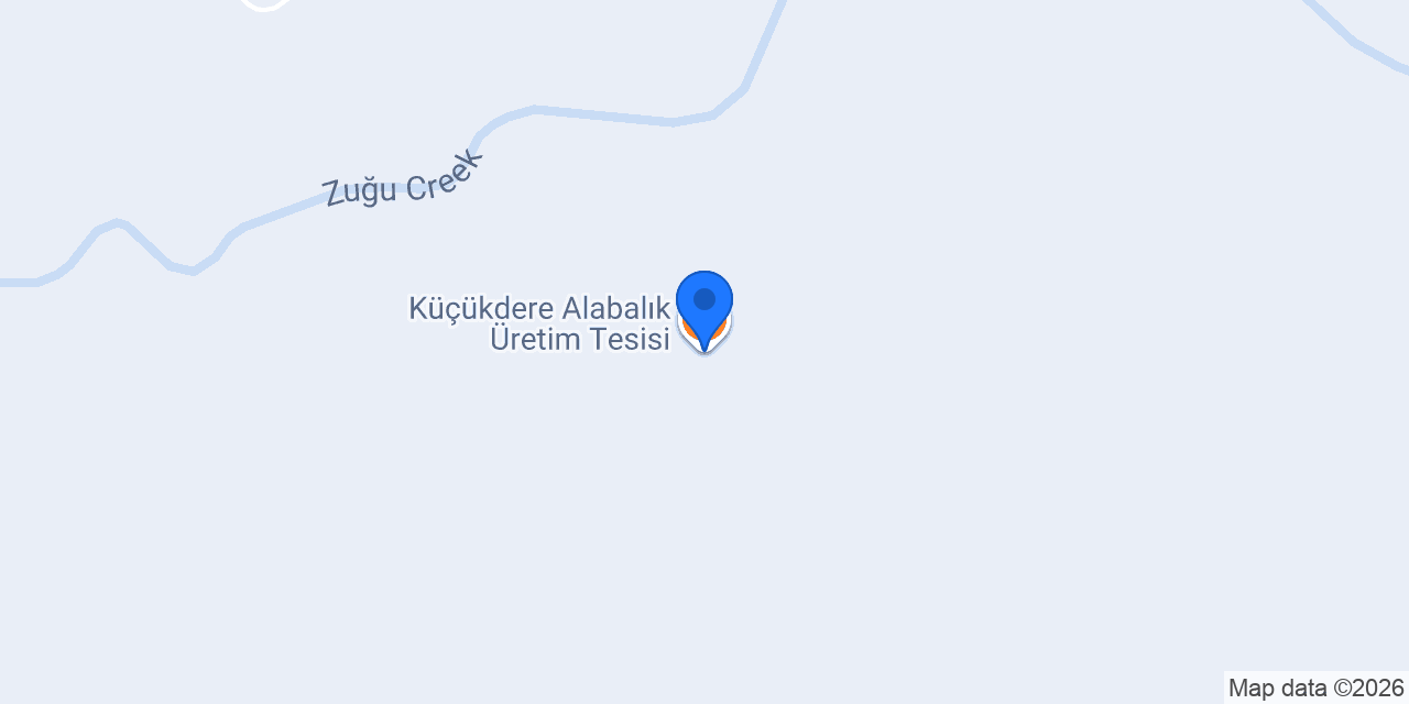 Küçükdere Alabalık Üretim Tesisi konumu