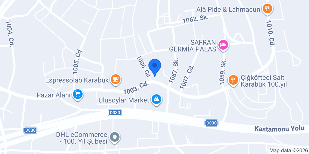 Ptt Yüzüncüyıl Şubesi konumu