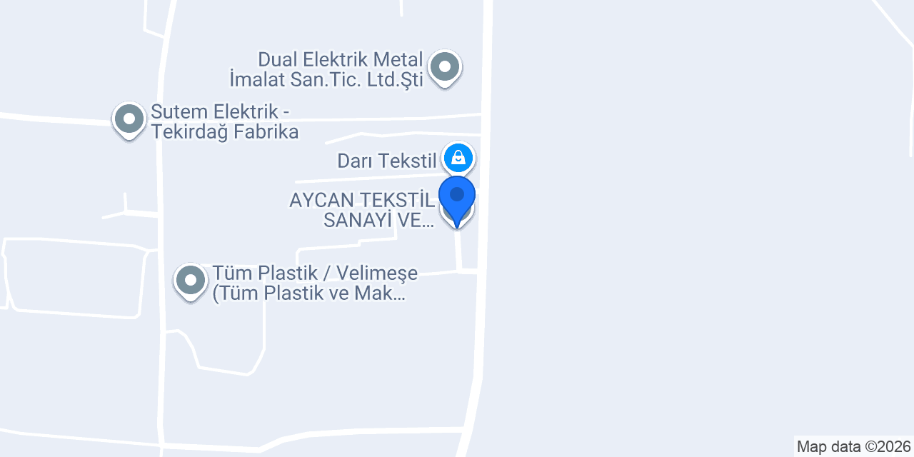 AYCAN TEKSTİL SANAYİ VE TİCARET A.Ş. konumu