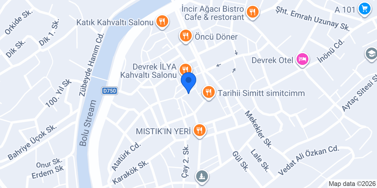 İmera Sütlü Tatlıları & Börek Cafe konumu