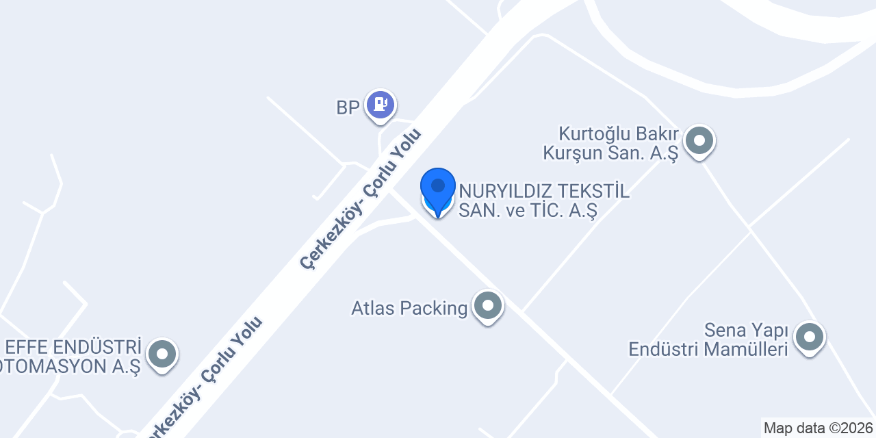 NURYILDIZ TEKSTİL SAN. ve TİC. A.Ş. konumu