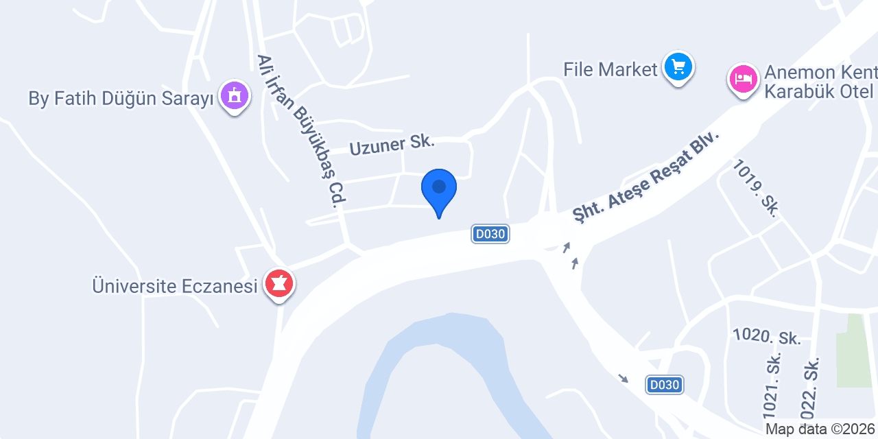 Karabük İl Emniyet Müdürlüğü konumu